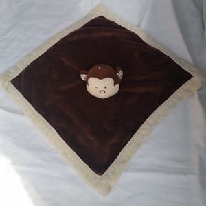 Adorable Tiddliwinks Stuffed Monkey Baby Lovey Blanket